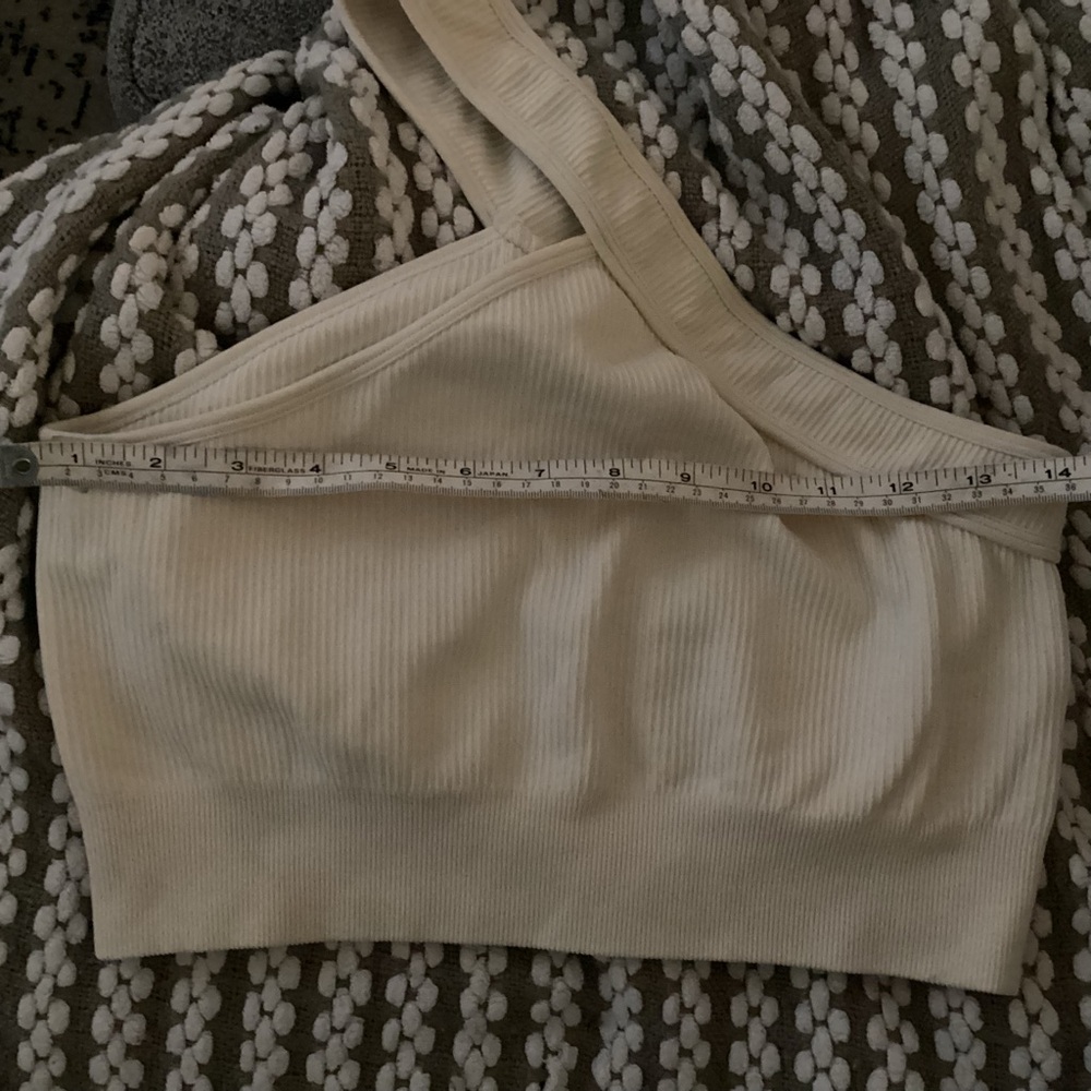 Cream Ribbed Tank Top - Picture 3 of 4